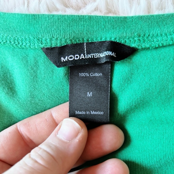 GUC Moda International Cotton Cap Sleeve Slim Fit Tee - Medium - Picture 7 of 11